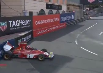 Así fue el accidente de Leclerc en Mónaco con el Ferrari 312 B3 de Niki Lauda del año 94