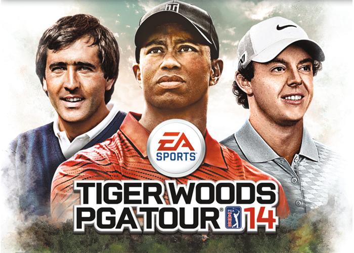Ballesteros, imagen de la portada del Tiger Woods PGA