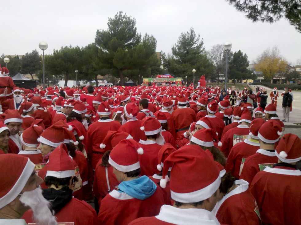 Carrera de 'Papás Noel' en Madrid