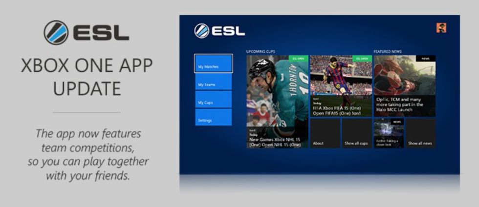 ESL lanza la nueva actualización para la ESL App de Xbox One