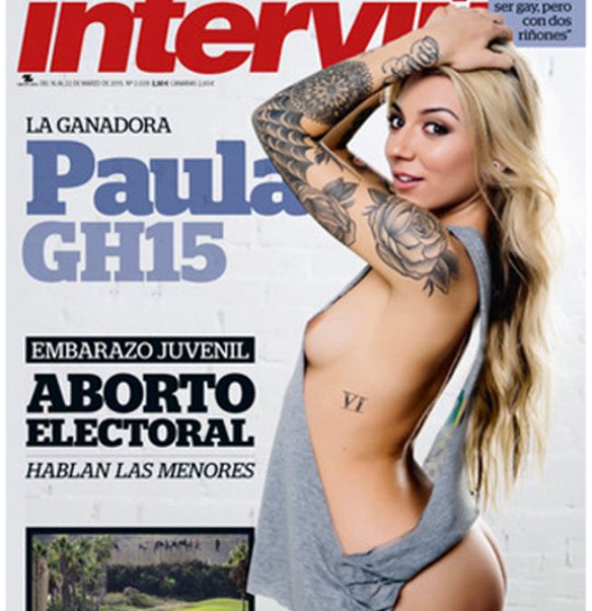 La ganadora de GH15, Paula González, portada de Interviú