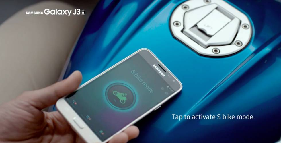 Los nuevos móviles Samsung presumen del 'modo motero'