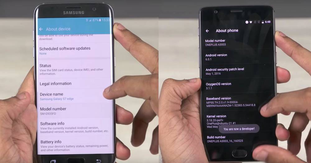 Los 6 GB de RAM del OnePlus 3 no pueden con el Samsung Galaxy S7