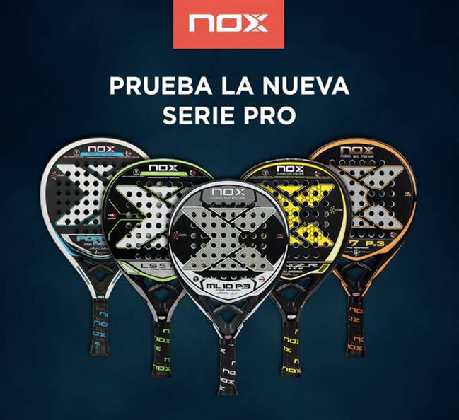 La gama Pro de las palas Nox, entre las que está la Nox Stinger Elite Pro P.3.