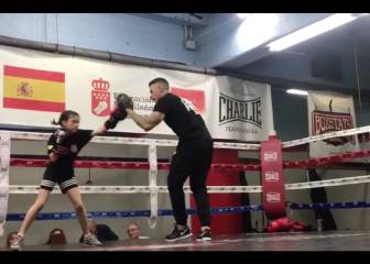 Así boxean los niños en Madrid