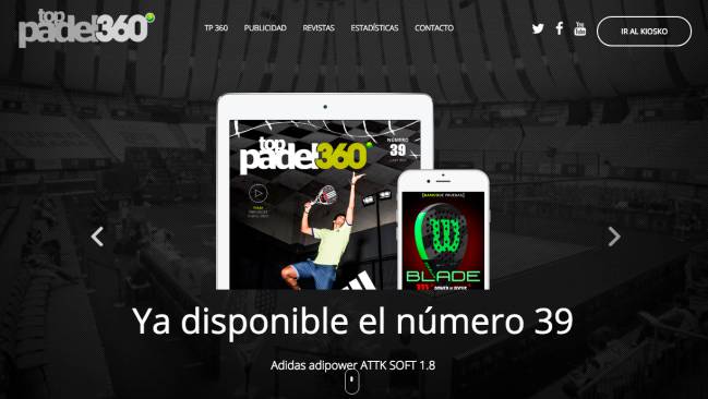 La revista móvil Top Padel 360.