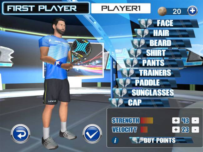 El juego de pádel para móvil Heroes Of Padel.