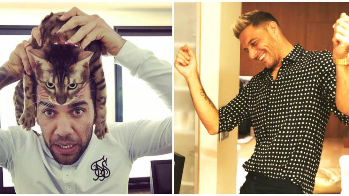 Joaquín Sánchez y Dani Alves. Dos grandes futbolistas y dos genios de las redes sociales.