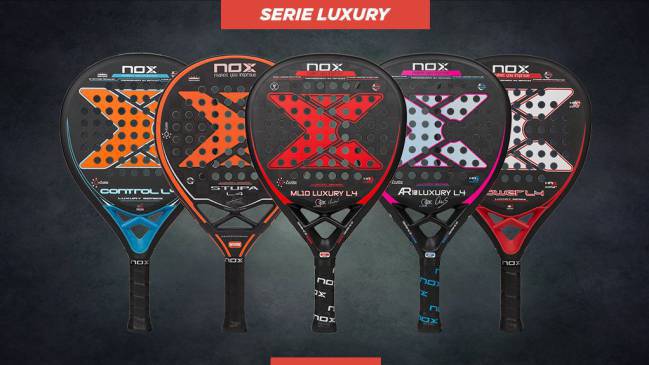La gama Luxury de la colección de palas de pádel Nox 2018.