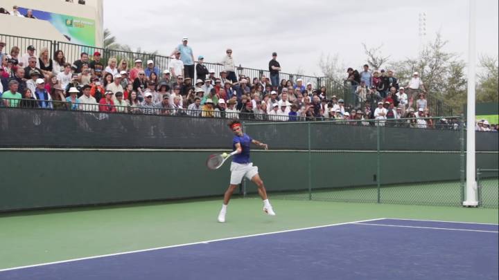 Federer forehand