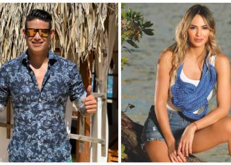James Rodríguez y Shannon de Lima, amor también en el Bernabéu