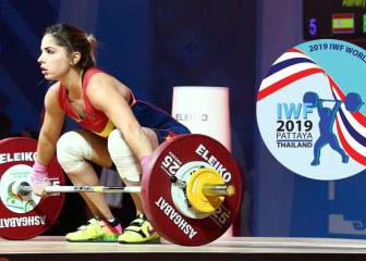 Españoles en el mundial de halterofilia en Pattaya