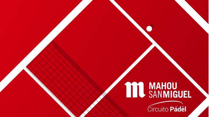 El cartel del nuevo Circuito de Pádel Mahou San Miguel.