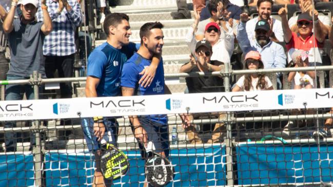 Maxi y Sanyo en la final del México Open del World Padel Tour.