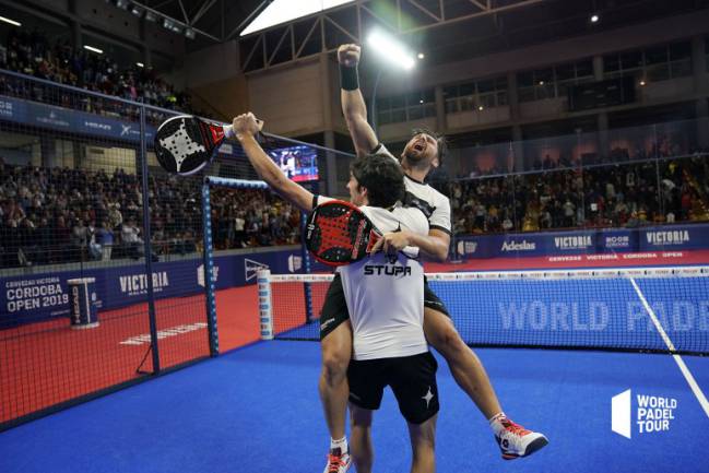 Stupa y Mati Díaz celebran su única victoria este World Padel Tour.