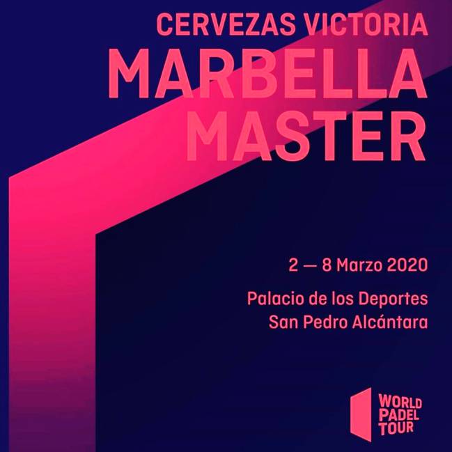 El cartel oficial del Marbella Master para la temporada 2020 del World Padel Tour.