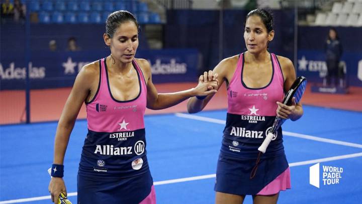 Mapi y Majo Sánchez Alayeto, exjugadoras StarVie, durante un partido del World Padel Tour.