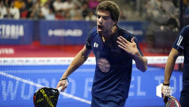 Juan Lebrón durante una prueba del World Padel Tour.