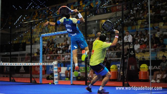 Stupaczuk y Cristian Gutiérrez en el Gran Canaria Open 2017 de World Padel Tour.