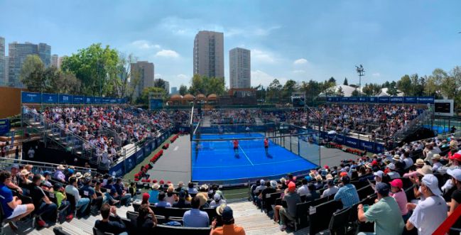 La pista central del México Open 2019 con la gradas llenas en el World Padel Tour.