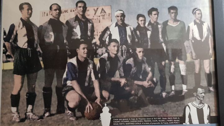 El equipo del Levante que ganó la final copera de 1937.