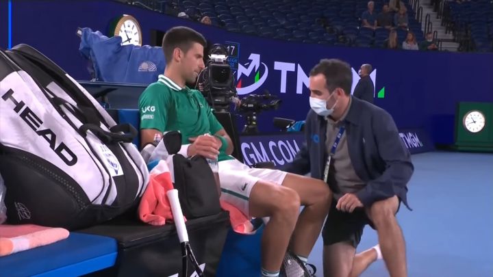 novak djokovic lesion abdominal open de australia