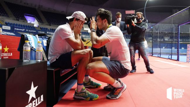 Galán y Lebrón durante un partido de la temporada World Padel Tour 2021.