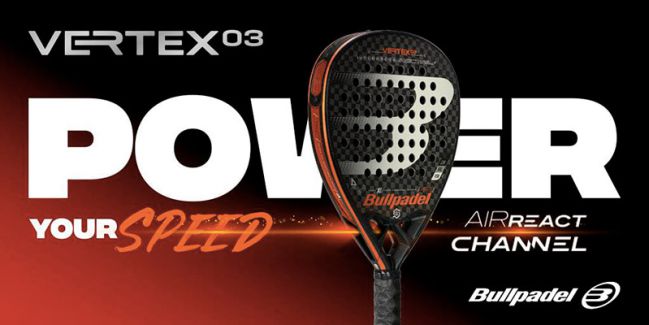 La pala de pádel Bullpadel Vertex 03 2021.