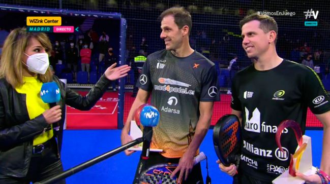 Una instantánea de la final del Campeonato de España 2020 retransmitida por Movistar+.