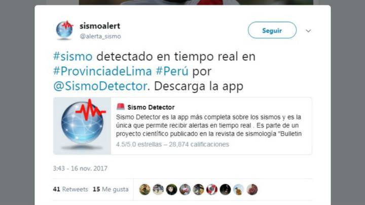 Se detectó un sismo en Lima después del 1-0 de Farfán