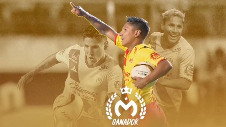 Raúl Ruidíaz, elegido como el mejor futbolista del año en Monarcas de Morelia.