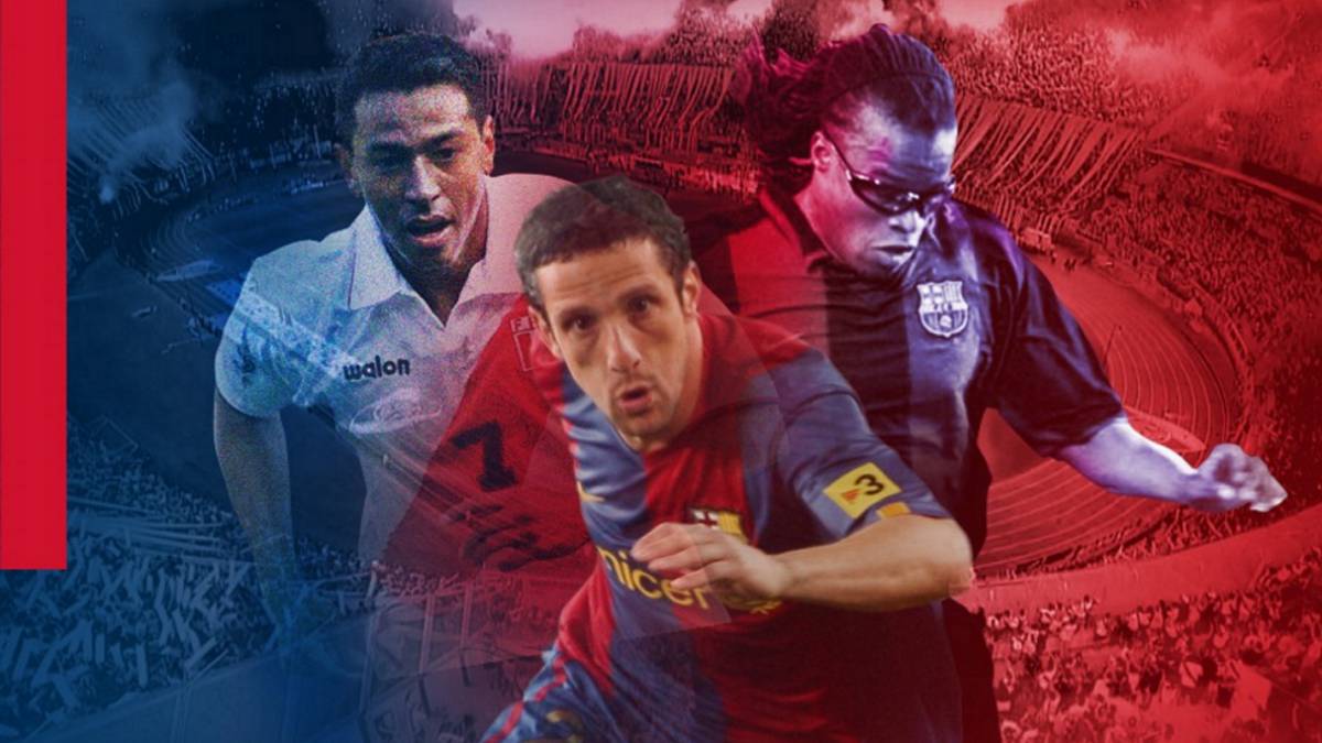 Cartel del partido entre Leyendas del Barcelona y Leyendas del Perú.