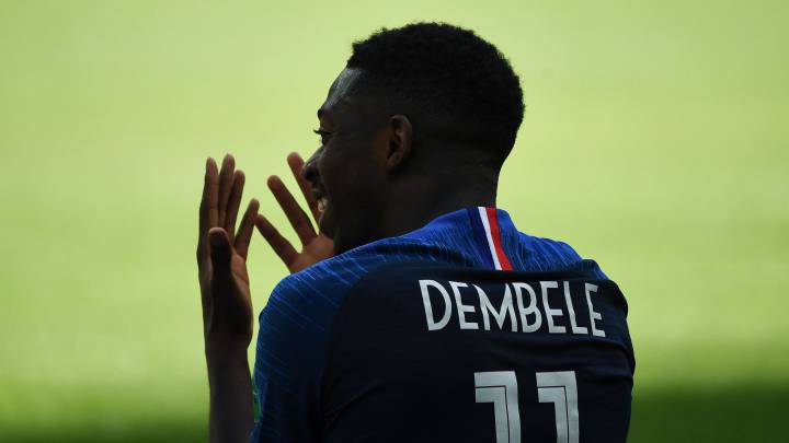 Dembélé ante Australia.