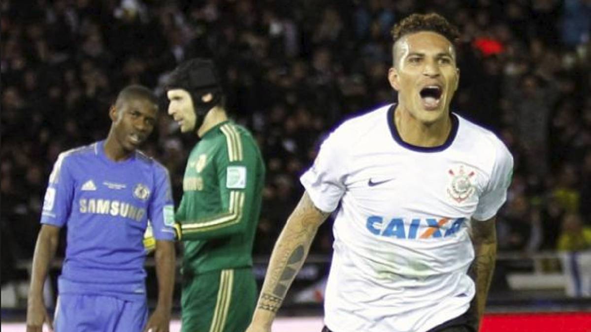 El delantero peruano jugaba para Corinthians y fue el autor del único gol del partido en la victoria sobre el Chelsea en la final del torneo.
