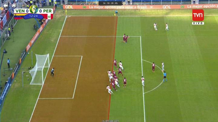 El VAR anula el gol de Christofer Gonzáles por offside