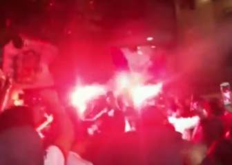 Espectacular banderazo en el hotel de la Selección