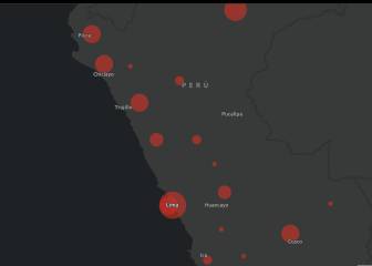 Mapa de casos por coronavirus por departamento en Perú: hoy, 3 de abril