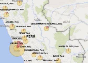 Mapa de casos por coronavirus por región en Perú: hoy, 4 de julio