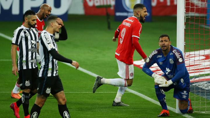 Sigue en vivo online la retransmisión del Internacional - Santos, partido de la fecha 2 del Brasileirao con Paolo Guerrero hoy, 13 de agosto, en As.com.