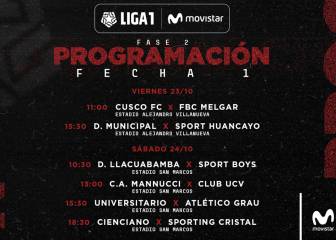 Universitario debuta el sábado; Alianza, el lunes