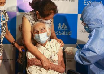 Conoce a María Eudocia la primera mujer en recibir la primera dosis de la vacuna contra el coronavirus