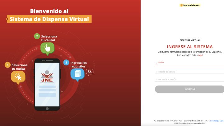 Dispensas JNE: link de la web causales, plazos y cómo aportar la justificación si no fui a votar