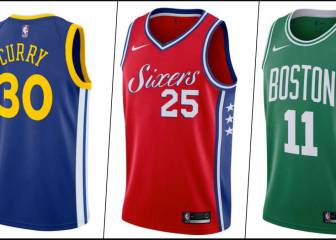Las camisetas más vendidas de la NBA