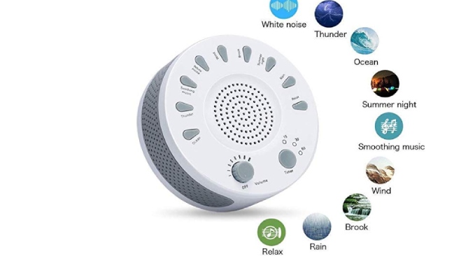Máquina de relajación con sonidos de la naturaleza