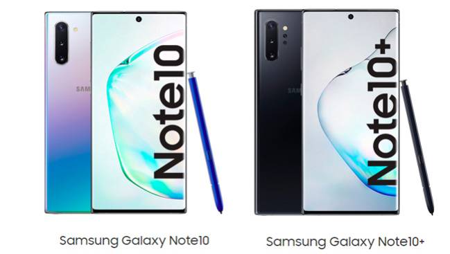 Samsung Galaxy Note10 y Note10+