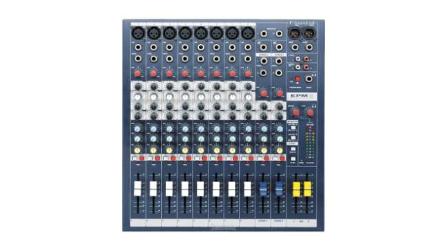 Mesa de mezclas Soundcraft EPM-8. Perfecta para tu equipo básico de DJ analógico
