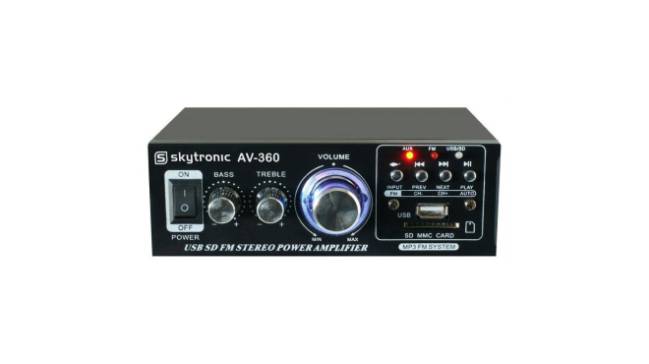 Amplificador para DJ analógico Hi-FI Skytec 103.142.
