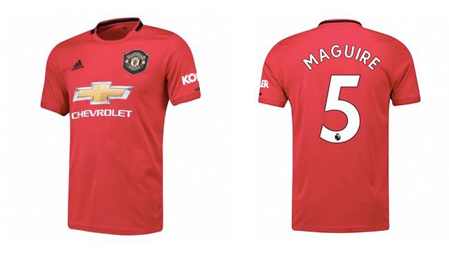 Primera camiseta del Manchester United.