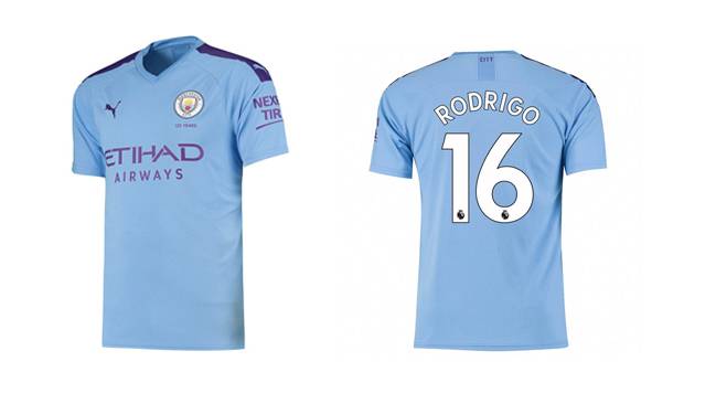 Primera camiseta del Manchester City