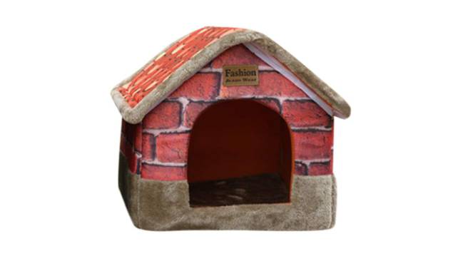 Cama caseta para perros.